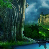Free online html5 games - Enchanted Castle Forest Escape game 