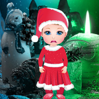 Free online html5 games - Little Girl Christmas Gift Escape game 