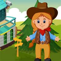 Free online html5 games - Games4King Cute Little Cowgirl Escape game 