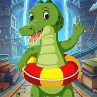 Free online html5 escape games - Classy Crocodile Escape