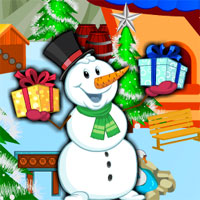 Free online html5 games - Little Snowman Escape game 