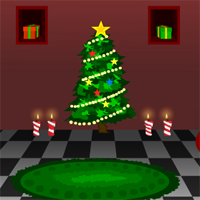 Free online html5 games - KnfGame Winter Christmas House Escape game 