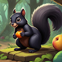 Free online html5 games - Busy Black Squirrel Rescue game 