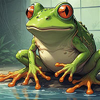 Free online html5 games - Mischievous Frog Rescue game 