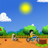 Free online html5 games - Cute Boy Motorcycle Escape 2 game 