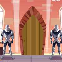 Free online html5 games - GenieFunGames Castle With Knight Guards Escape game 