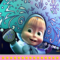 Free online html5 games - Masha and the Bear Hidden Stars game 