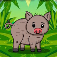 Free online html5 games - G2J Forest Piglet Escape  game 