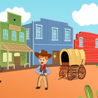 Free online html5 games - Cowboy Treasure Box Escape game 