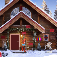 Free online html5 games - GFG Mountain House Christmas Escape game 