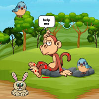Free online html5 escape games - Tend To The Wound Monkey