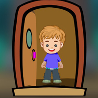 Free online html5 games - Curious Boy Rescue from Mystery Door game 