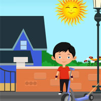 Free online html5 games - Skating Boy Escape game 