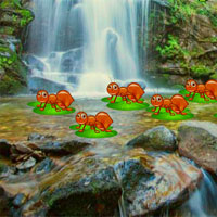 Free online html5 games - Avm Waterfall Forest Escape game 
