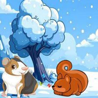 Free online html5 games - BEG Couple Escape From Snowy Land game 