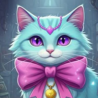 Free online html5 games - G4K Magical Blue Cat Escape game 