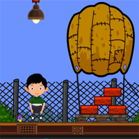 Free online html5 games -  AvmGames Boy Escape With Parachute game - WowEscape 
