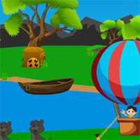 Free online html5 games - Avm Cute Boy Parachute Escape game 