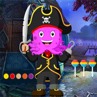 Free online html5 games - Games4King Pirate Octopus Rescue game 