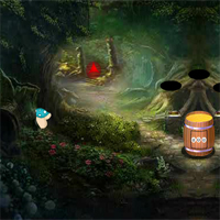 Free online html5 games - Fantasy Forest House Escape game 