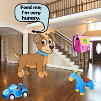 Free online html5 games - G2R Feed The Starving Puppy game 
