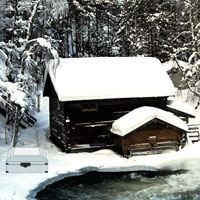 Free online html5 games - Snow Idle Forest Escape game 