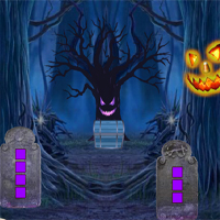 Free online html5 games - 8BGames Halloween Treehouse Escape game 