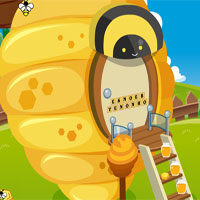 Free online html5 games - GFG Cute Queen Bee Rescue game 