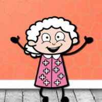 Free online html5 games - 8B Fun and Clever Granny Gaga Escape game 