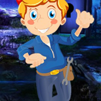 Free online html5 games -  G4K Delighted Mechanic Escape game - WowEscape 