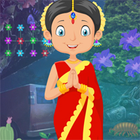 Free online html5 games - G4K Traditional Indian Girl Rescue  game 