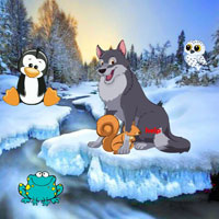 Free online html5 games - BIG Secure The Squirrel From Wolf game 