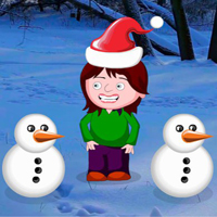 Free online html5 games -  G2R Tiny Girl Escaped Christmas Island game 