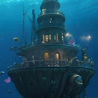 Free online html5 games - 365 Mermaid Town Escape game 