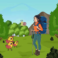 Free online html5 escape games - G2R Girl Reaches Hiking Destination