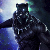 Free online html5 games - Hiddenogames Black Panther-Hidden Alphabets game 