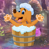 Free online html5 games - Games4King Bubble Bucket Dog Escape game 