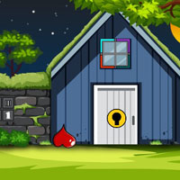 Free online html5 games - G2J Blue Wood Cabin Escape game 