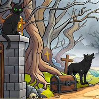 Free online html5 escape games - Creepy Castle