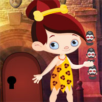 Free online html5 games - Games4King Stone Age Girl Rescue game 