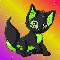 Free online html5 games - FG Black Neon Wolf Puppy game 