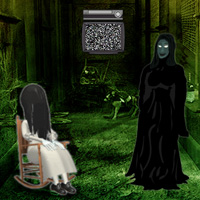 Free online html5 games - Isolated Ghost House Escape game 