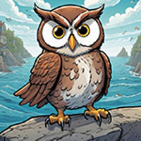 Free online html5 games - Knowledgeable Owl Escape game 