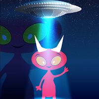Free online html5 games - G2J Jolly Red Alien Escape game 