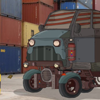 Free online html5 games - GFG Restricted Container Yard Escape game 