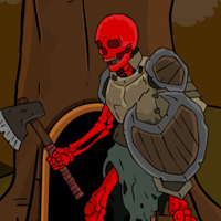 Free online html5 games - G2J Red Skeleton Warrior Rescue game 