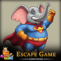 Free online html5 games - Heroic Elephant Rescue Escape game 