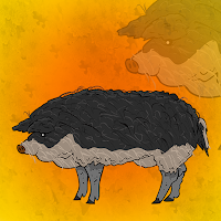 Free online html5 games - G2J Mangalica Pig Escape  game 