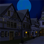 Free online html5 games - Halloween Town Escape game 