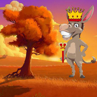 Free online html5 games - King Donkey Crown Escape game 